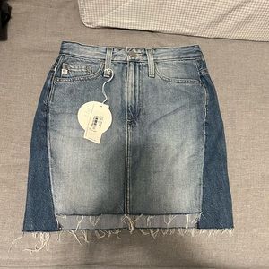 NWT size 24 AG jean mini skirt